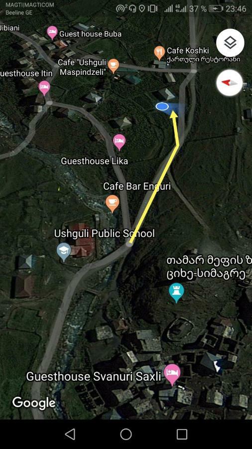 Guesthouse Svanuri Sakhli Ушґулі Екстер'єр фото